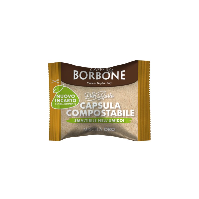 Don Carlo – oro Compostabile -Kompatibel Lavazza A Modo Mio (Caffè Borbone)