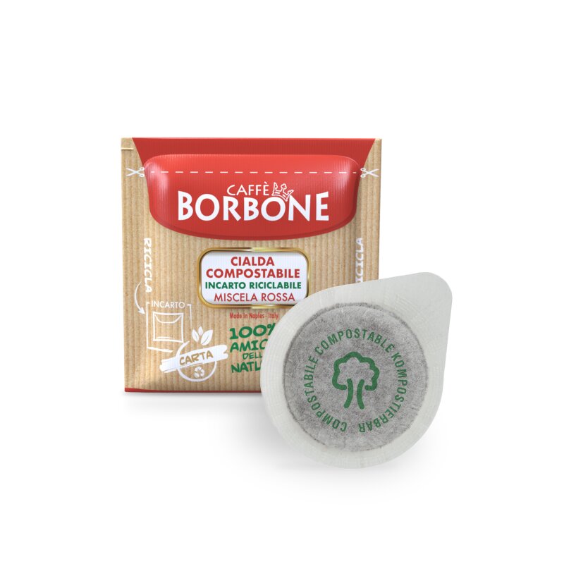 Rot (rosso) ESE Espressopads - 150 Pads (Cialde) - (Caffè Borbone)