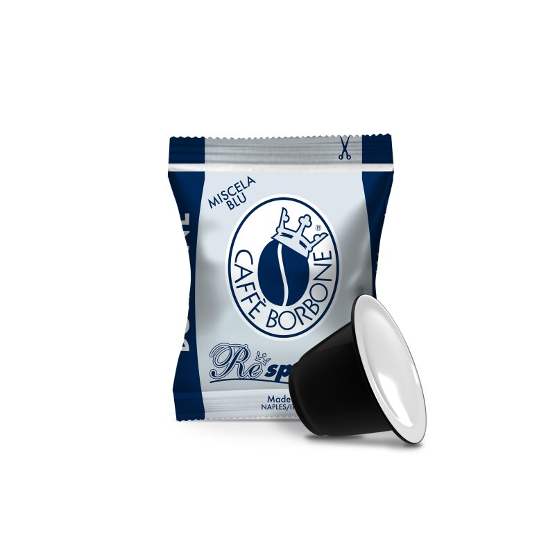 Miscela Blu / Blau respresso (Nespresso-kompatibel-Kapseln) - (Caffè Borbone)