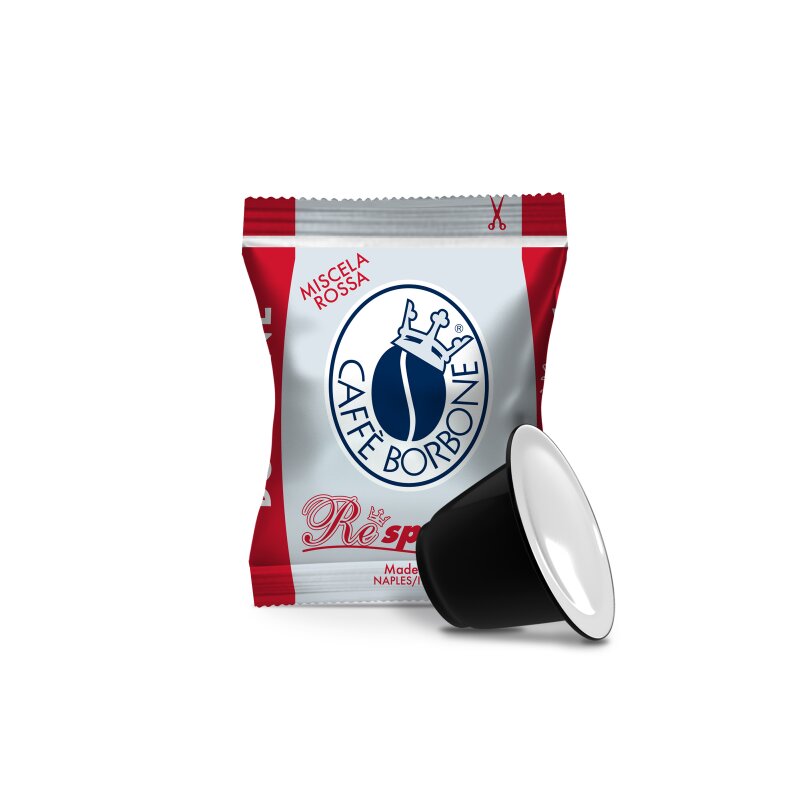 Miscela Rossa / Rot Respresso (Nespresso-kompatibel-Kapseln) - (Caffè Borbone)